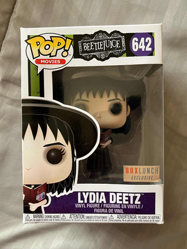 Funko Pop! Lydia Deetz With Book #642. Beetlejuice Boxlunch