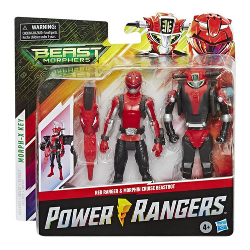 Power Rangers Red Ranger & Morphin Cruise Beastbot 
