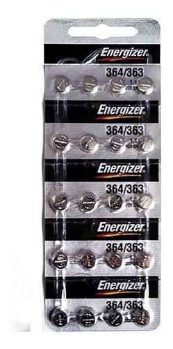 Pilha Bateria 364/363 Sr621sw 1,5 V  Energizer  C/ 20 Und