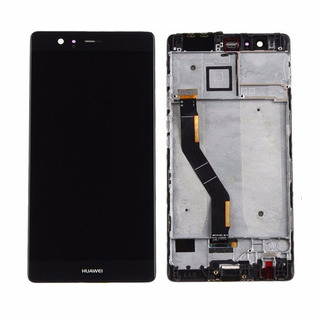 marco pantalla de LCD LCD para Huawei p9 Plus pantalla táctil de vidrio Black 