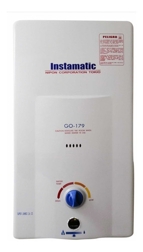 Imagen 1 de 10 de Calefon Instamatic 26 Ltr +kit+valvula+tanq D Gas Instalado