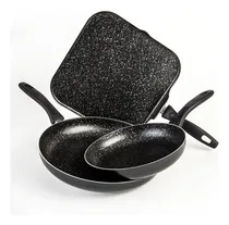 Comprar Juego de Sartenes y comal De 2 Sartenes Y Comal De Aluminio Cinsa Experta Roca