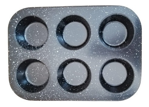 Molde Para Muffins 6 Cavidades Con Antiadherentes