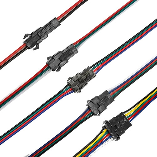 Conector Hembra Macho 22 Awg Con Cable X 5 (3-pin)