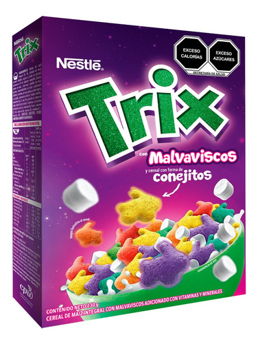 Cereal Integral Forma De Conejitos Y Malvaviscos Trix 230g