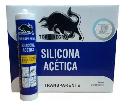 Silicona Acetica Transparente Sellante - 280ml - 24 Tubos