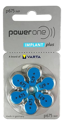 Pilas Power One P675 Para Implantes Cocleares