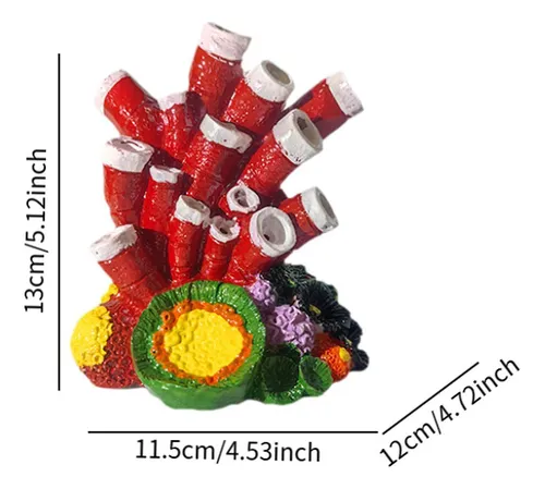 Adorno De Coral De Burbujas, Diseño De Paisaje De Rojo
