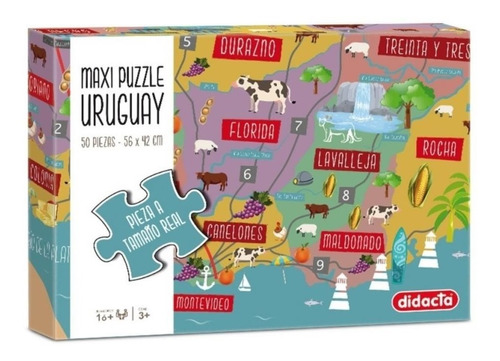 Maxi Puzzle De Uruguay - Didacta