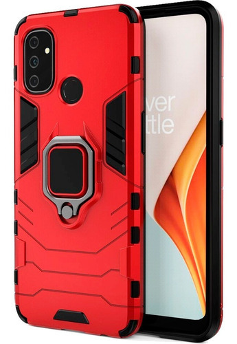 Capa Robusta Super Proteção Celular Para Oneplus Nord N100 Cor Vermelho