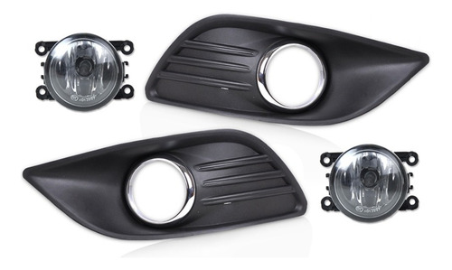 Kit Faros Niebla Focus 2009 2010 2011 Rejillas Ford