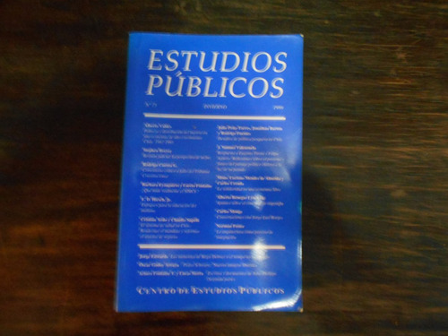 Estudios Públicos. N° 75. Invierno De 1999.