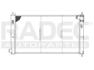 Radiador Mitsubishi Lancer 2010 L4 2.0/2.4lts Automatico