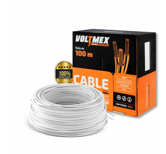 Cable Calibre Thw Cca Rollo 100m Blanco