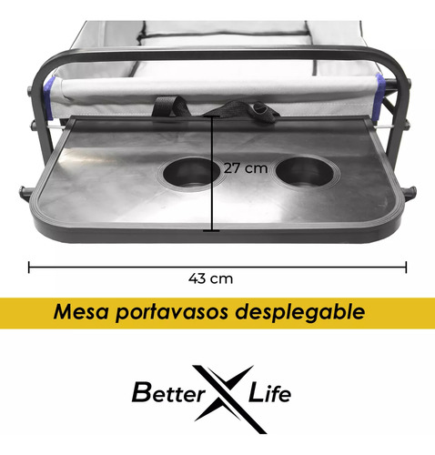 Coche De Playa Para Acampar Al Aire Libre Con Asa Ajustable