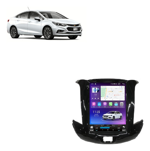 Multimídia Android Tesla Chevrolet Cruze Lt 2017/22 Carplay