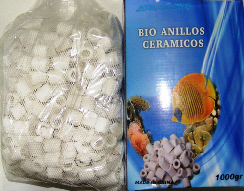 Bio Rings Anillos Ceramicos 1kg Canutillos Acuaflora Iguazu