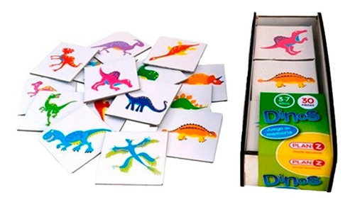 Imagen 1 de 7 de Juego Memoria Dinosaurios Didactico Infantil Niño