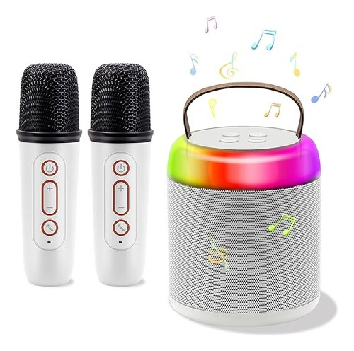 Bocinas Inalámbrico Portátil Con Micrófono Karaoke Bluetooth