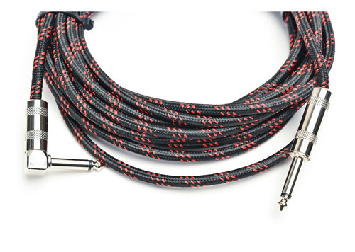 Imagen 2 de 10 de Cable Soundking Plug Recto Angular Soga 6 Metros Rojo Cuota
