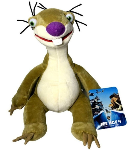 Imagem 1 de 4 de Boneco Pelúcia Pequeno Sid Preguiça 20cm Filme A Era Do Gelo