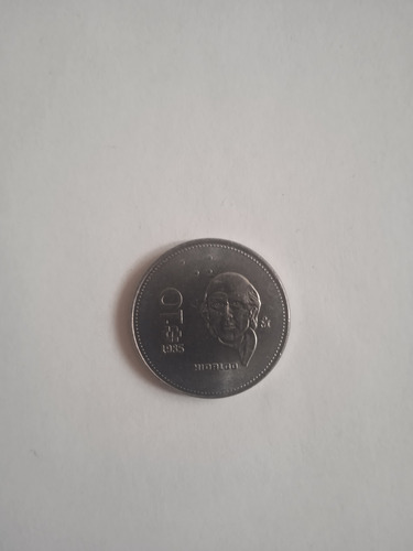 Moneda De Acero Inoxidable De Miguel Hidalgo De 1985