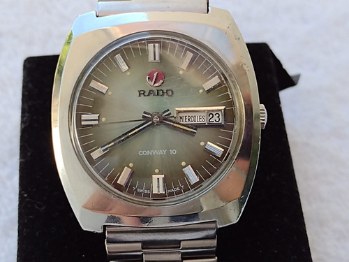 Reloj Rado Conway 10 Automático En Acero Vintage Colección 