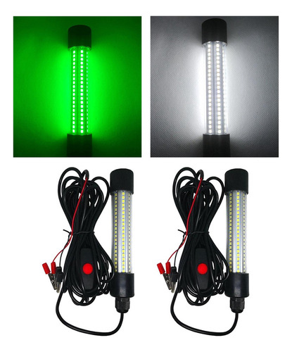 // 2 Uds 12v Led Sumergible Pesca Submarina Luz Calamar