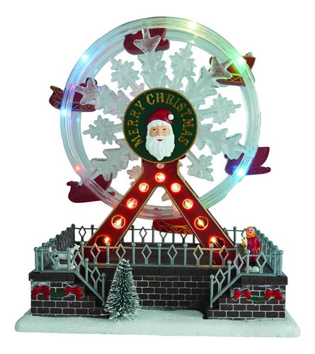 A Rueda De La Fortuna Giratoria De Navidad Musical Brillante