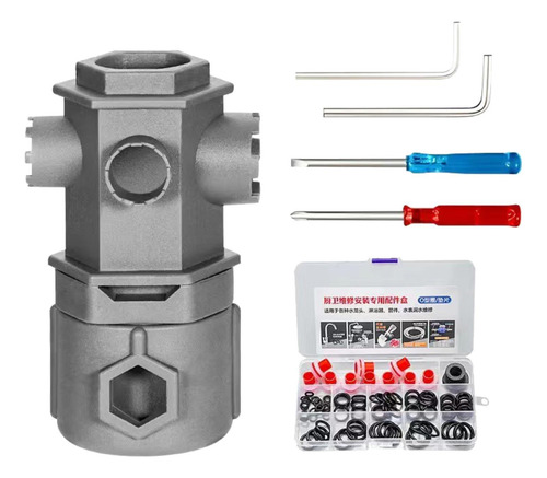 Llave Para Grifo Con Destornillador, Herramienta Compacta De