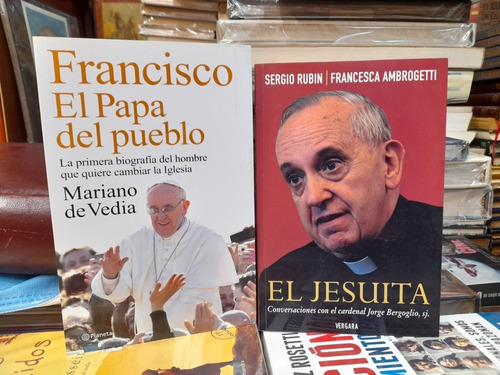 Lote X 2 Libros Biografías Papa Francisco /  Jorge Bergoglio