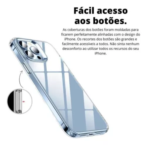 Capa Capinha Clear Case Space Rígida Anti Amarelamento Resistente