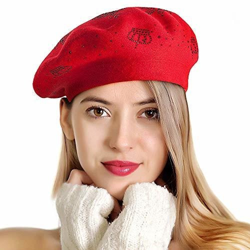 Boina Sombrero Para Mujer Rojo Fiesta Clasico 1 Pz Ladybro