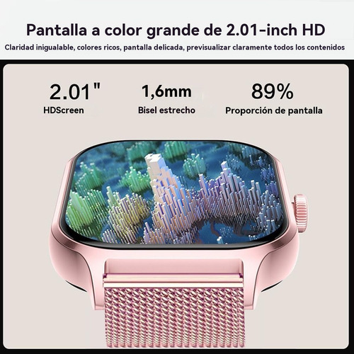 Reloj Inteligente Smart Watch Mujer Hombre Bluetooth Call