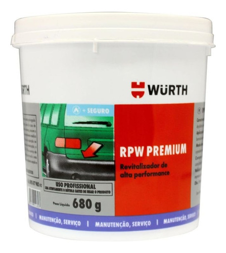 Rpw Wurth - Revitalizador De Plasticos E Borrachas 680g