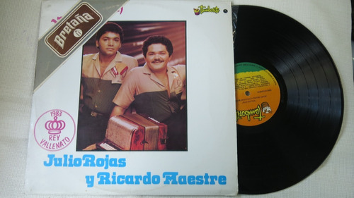 Vinyl Vinilo Lp Acetato Julio Rojas Ricardo Maestre Volviero