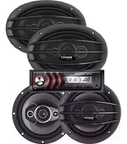 Comprar Combo Crown Mustang Estereo+ Parlantes 6x9 +parlantes 6   