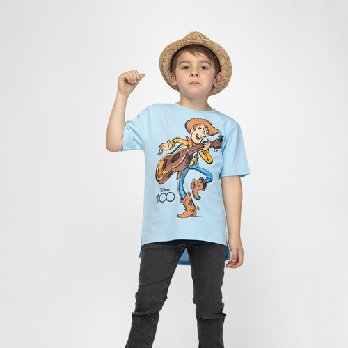 Polera Niño Woody Disney 100 Celeste Toy Story