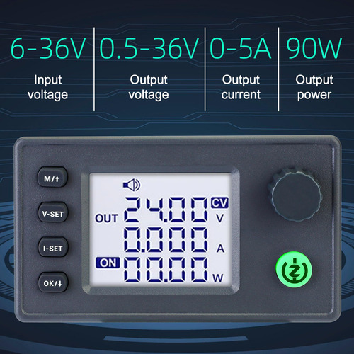 Convertidor Dc-dc Buck Boost Cc Cv 6-36 V A 0.5-36 V 5a 90 W