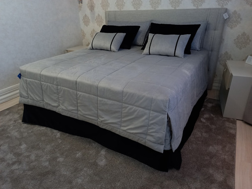 Imagem 2 de 4 de Conjunto Colcha De Casal Cama King Irma Decorações