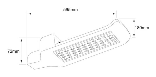 Lámpara Para Punta De Poste Led. 120esled730mv65s