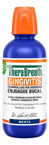 Enjuague Bucal Therabreath Gingivitis 473 Ml - Sabor Menta