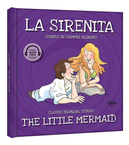 Libro La Sirenita,  The Little Mermaid, Incluye Audilibro
