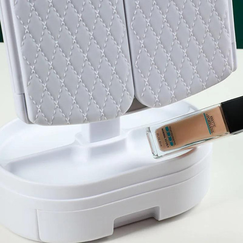 Espejo Tocador Maquillaje Profesional Aumento Led Plegable