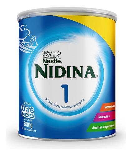 Nidina 1 Leche De Fórmula En Polvo En Lata 800g Nestlé