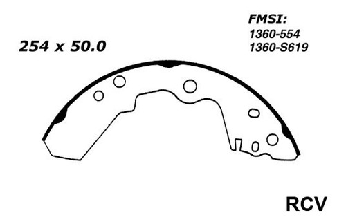 Balata Tambor Trasera Para Isuzu Rodeo  1994 S/e