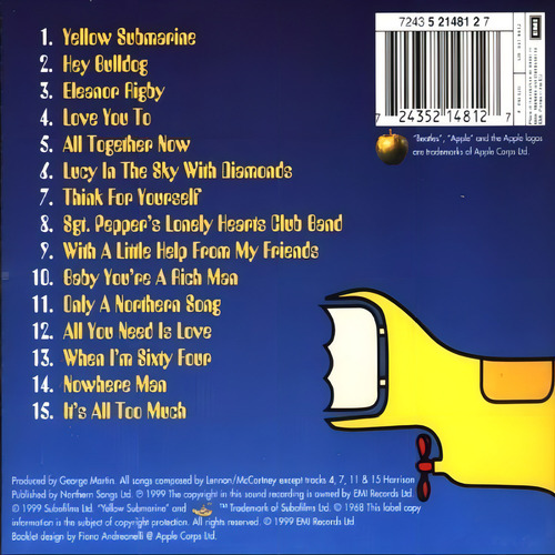 Cd: Cd Importado De Yellow Submarine Remastered Usa De Los B