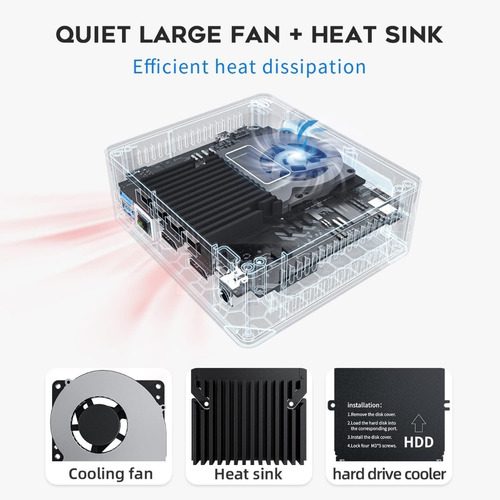 Imagen 8 de 9 de Mini Pc Cpu Beelink W11 Intel N5095 8gb Ddr4 128gb Ssd