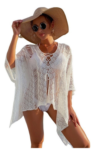 Blusa Holgada De Tiras Con Falda De Playa De Longitud Media