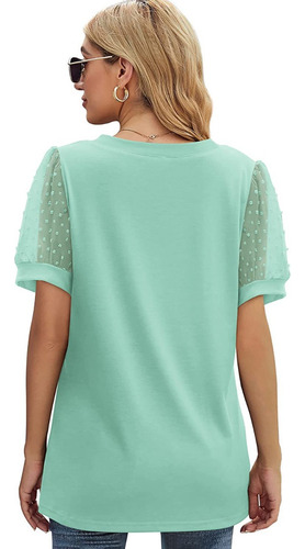 . Camisetas De Verano Para Mujer Con Cuello En V Y Manga